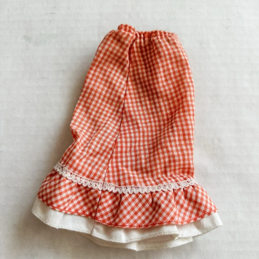 Vintage‎ Best Buy Barbie Doll #9153 Orange Gingham Plaid Skirt 1970s